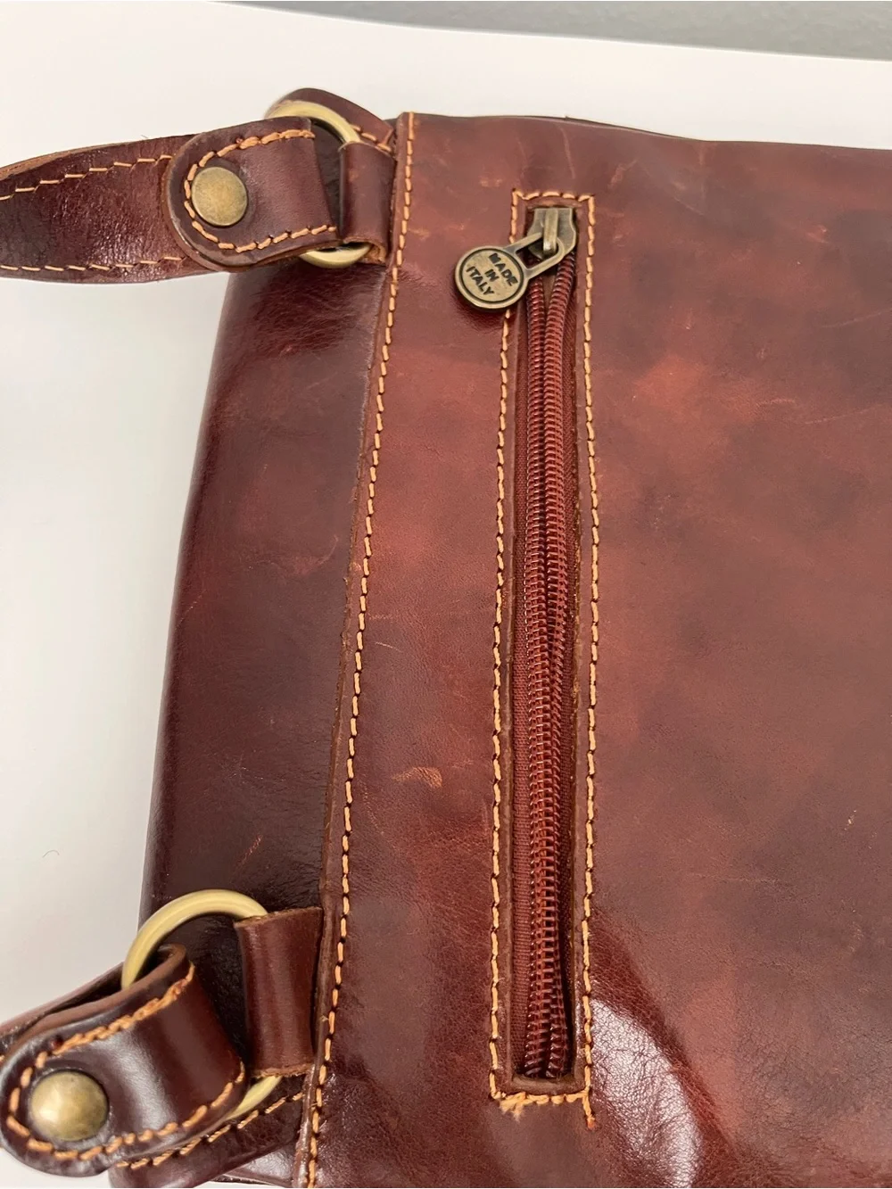 Genuine Leather Crossbody Bag Vintage Messenger Purse